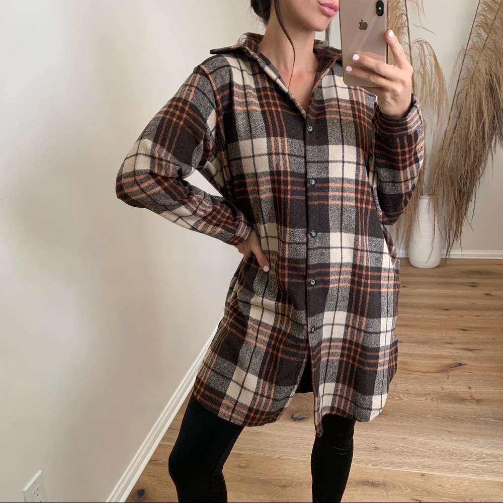 Plaid Flannel Perfection Coat/Dress